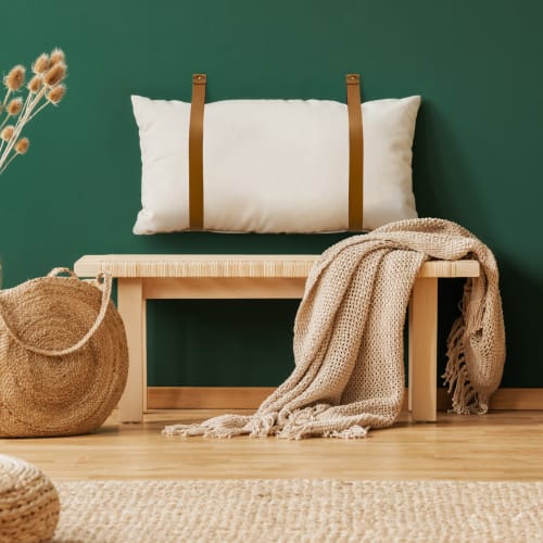 Wide Custom Leather Wall Strap [Round End] | Storage by Keyaiira | leather + fiber