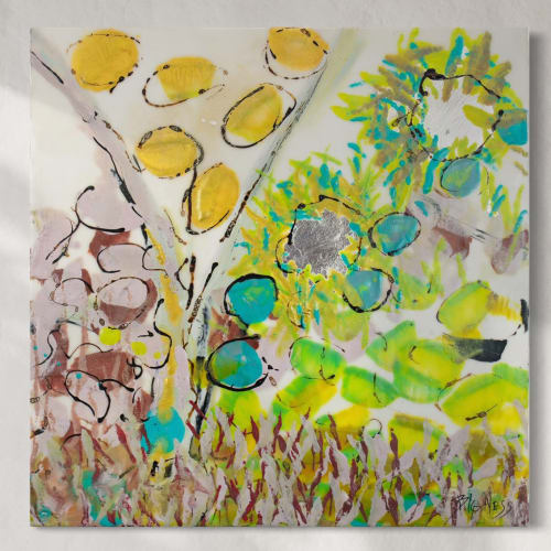 Garden Walk | Oil And Acrylic Painting in Paintings by Sorelle Gallery