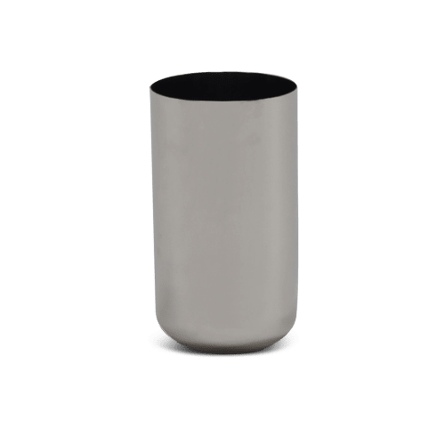 Modern Cylinder Vase In Stainless Steel | Vases & Vessels by Tina Frey