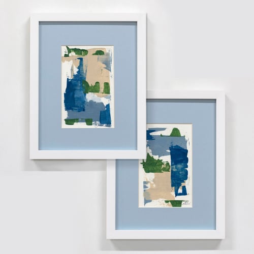 Alchemy No. 5 and No. 6 - Original Set | Paintings by Julia Contacessi Fine Art