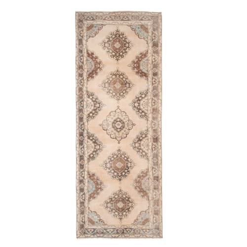 Vintage Turkish Oushak Runner 4'6" X 11'11" | Rugs by Vintage Pillows Store
