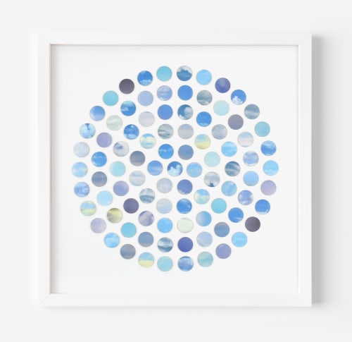 Sky Dots Circular Collage | Paintings by Amelia Coward