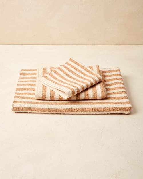 Everyday Towel Set - Fawn Stripe | Textiles by MINNA