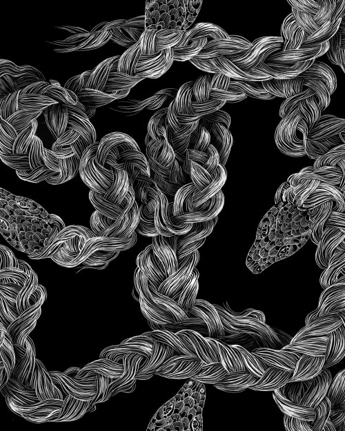 Frida - Black | Wallpaper by Relativity Textiles