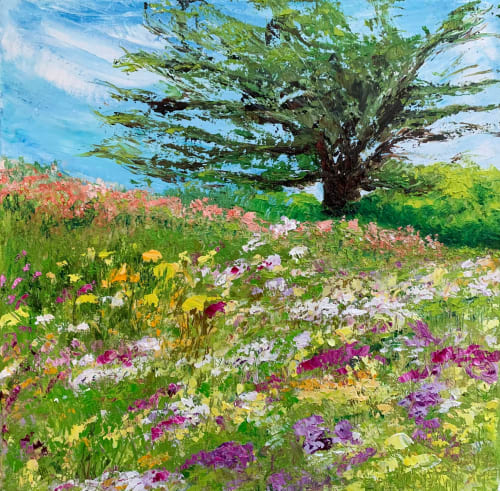 Spring Is In The Air | Oil And Acrylic Painting in Paintings by Checa Art