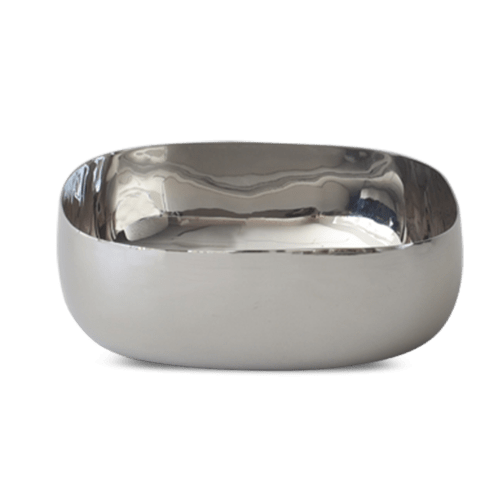 Cuadrado Extra Large Bowl In Stainless Steel | Serveware by Tina Frey