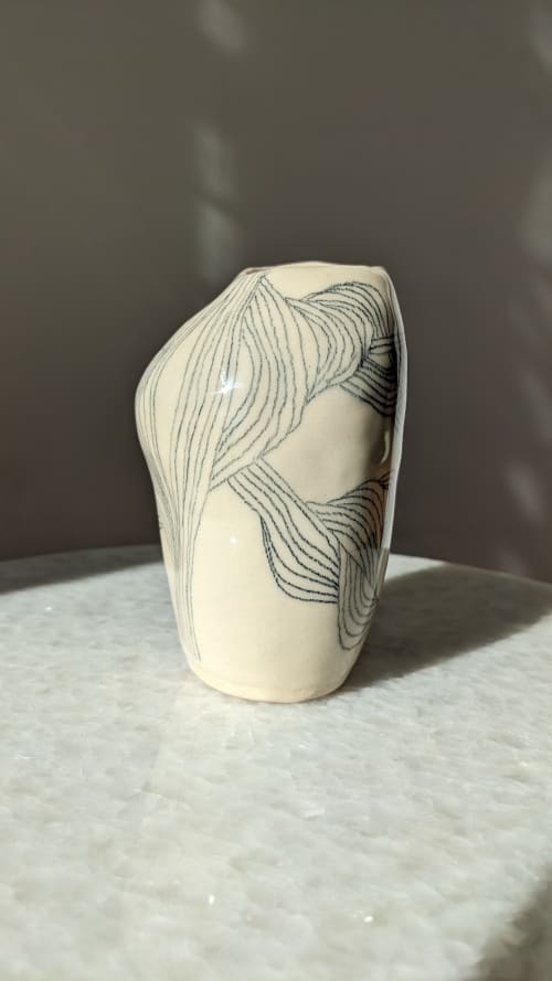 Camelia vase | Vases & Vessels by TinyDogCeramics