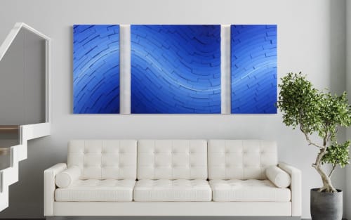 Cobalt Inversion 2 | Wall Hangings by StainsAndGrains