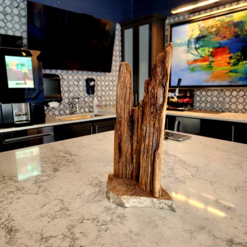 Driftwood Art Sculpture "Angels Landing" Mounted on a Free-F | Sculptures by Sculptured By Nature  By John Walker