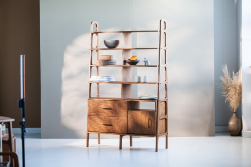 Modular Mid century wall unit, Modular wall shelving | Storage by Plywood Project