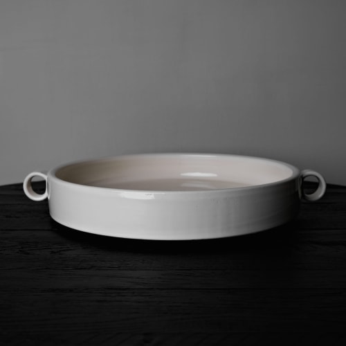 Loops Bowl Bianco Panna Large | Dinnerware by Dennis Kaiser