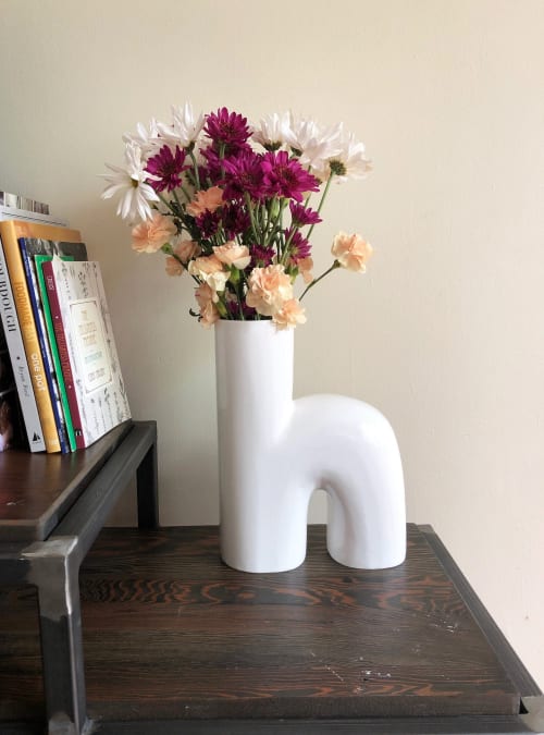 Ceramic Vase | Letter h | Vases & Vessels by Studio Patenaude