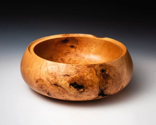 Cherry Burl Bowl | Decorative Bowl in Decorative Objects by Louis Wallach Designs