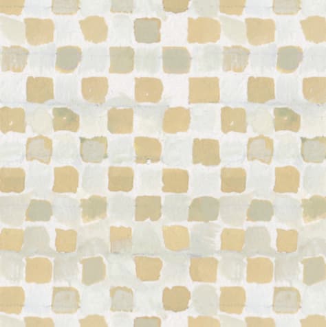 Gingham Check, Cream | Fabric in Linens & Bedding by Philomela Textiles & Wallpaper