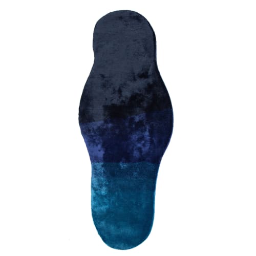 Sapphire Rug Runner Tencel | Runner Rug in Rugs by Ruggism