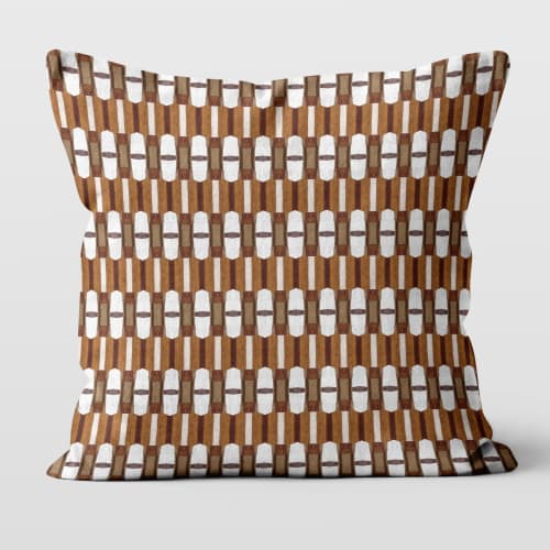 Lincoln Cotton Linen Throw Pillow Cover | Pillows by Brandy Gibbs-Riley