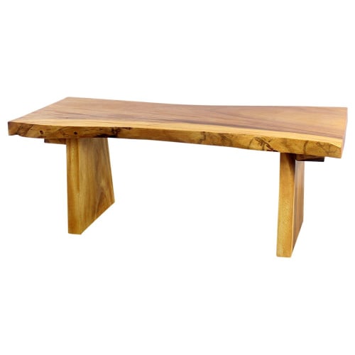Haussmann® Wood Natural Edge Bench 48 in x 18 x 18 in | Benches & Ottomans by Haussmann®
