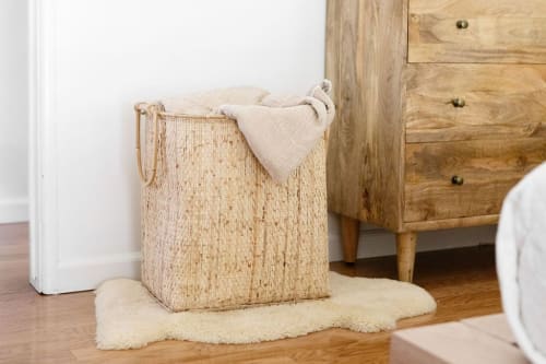 Laundry Basket with Handle | Storage Basket in Storage by NEEPA HUT