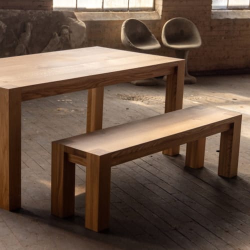 Parsons Bench | Modern Wood Bench | Benches & Ottomans by Alabama Sawyer