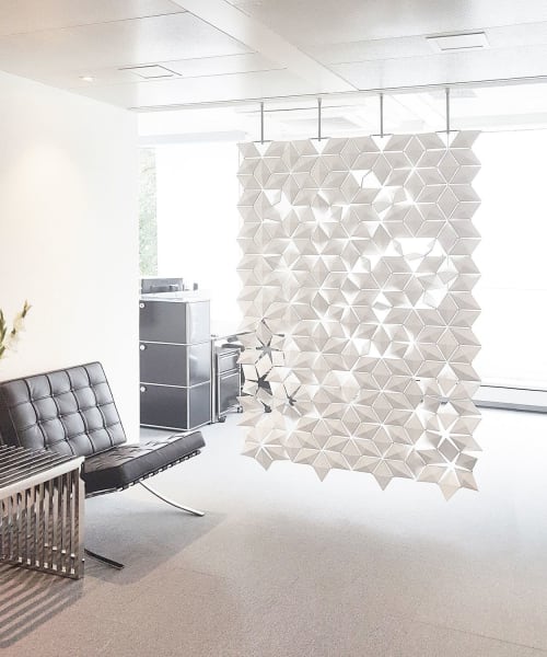 Facet hanging room divider 136 x 207cm | Decorative Objects by Bloomming, Bas van Leeuwen & Mireille Meijs