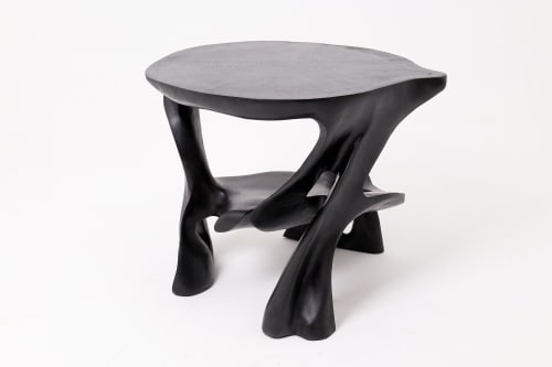 Sculptural Coffee Table, Solid Wood, Contemporary Design, Handmade | Tables by Logniture