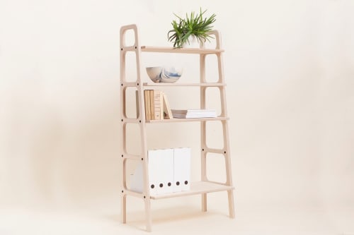 Modular wall shelving, Home Office, Mid Century Bookcase | Storage by Plywood Project