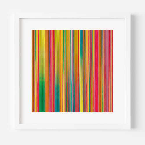 Fine Irregular Stripe Colour Study Print | Prints in Paintings by Amelia Coward