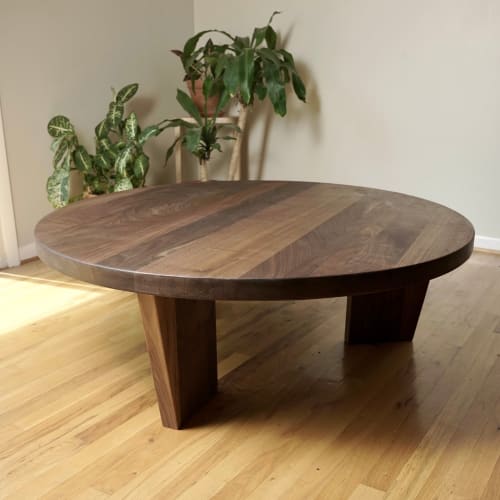 Round Chunky Coffee Table | Tables by Crafted Glory