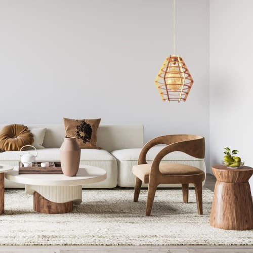 La ruche - Wooden hanging lamp (Price taxes included) | Pendants by Slice of wood / Tranche de bois