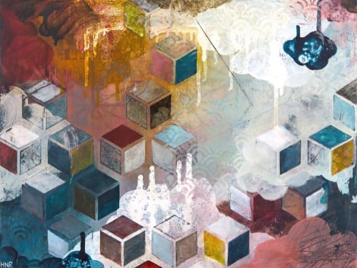 Evaluate - 12"x16" Original Painting | Oil And Acrylic Painting in Paintings by Heather Robinson