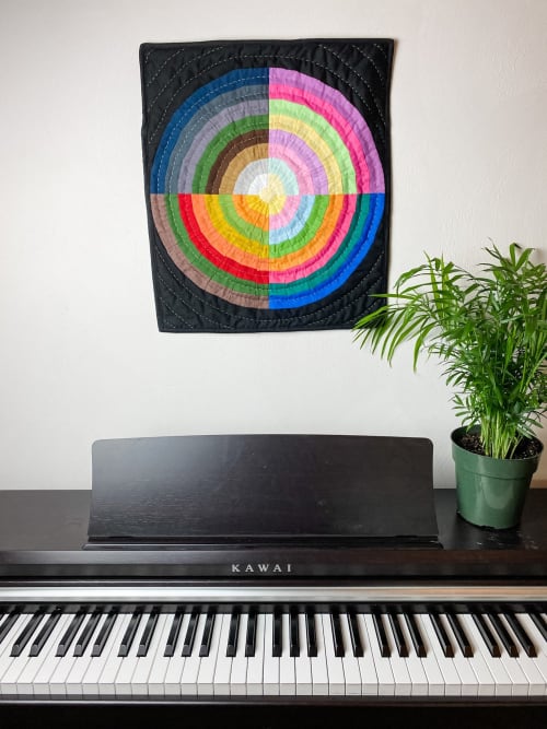 Rain Before Flowers Wall Hanging | Tapestry in Wall Hangings by Delightfully Quilted by Maria