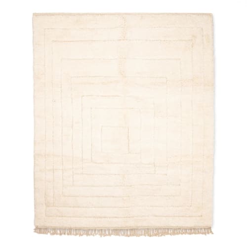 Beni Ourain Rug, Moroccan Hand knotted rug | Area Rug in Rugs by Benicarpets