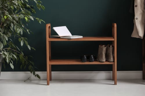 Shoe storage, Bench, Storage bench, Midcentury home | Benches & Ottomans by Plywood Project