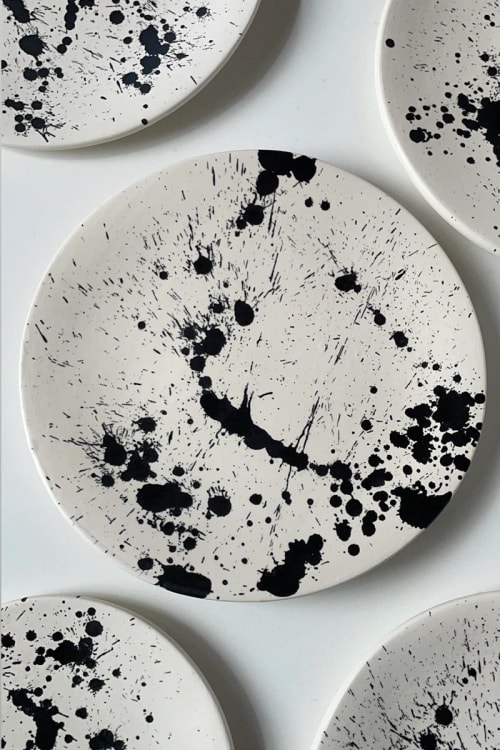 Rock Ceramic Dessert Plates - Set of 2 | Dinnerware by OWO Ceramics