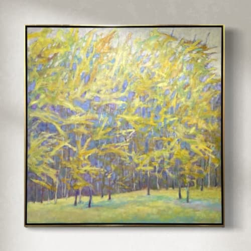 Yellow Winds II | Oil And Acrylic Painting in Paintings by Sorelle Gallery