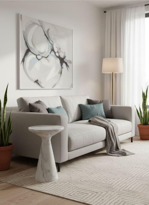 Mushroom marble coffee table | Tables by AYMARBLEDESIGN LLC
