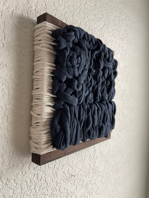 Woven Tile- Earth Series no. 6 | Wall Sculpture in Wall Hangings by Mpwovenn Fiber Art by Mindy Pantuso