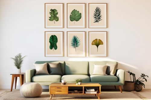Botanical Wall Art Print Set of 17, Minimalist Plant Prints, Neutral Green Gallery Wall, Printable Botanical Posters, Digital Download Decor | Digital Art in Art & Wall Decor by Colorize Paper Studio