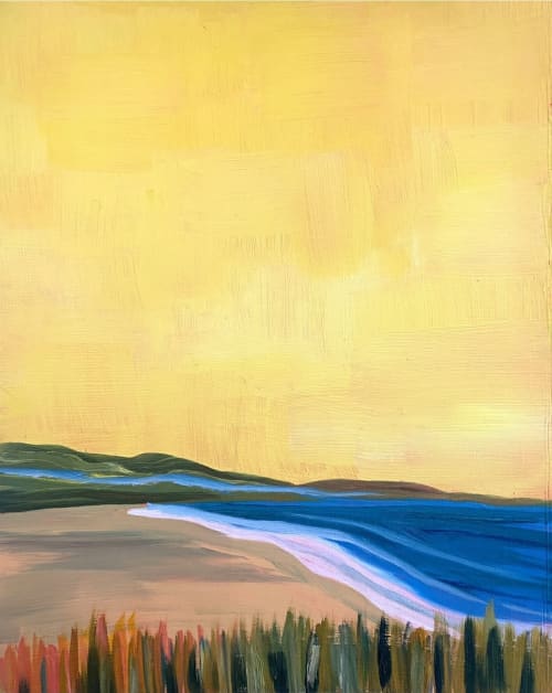 Golden (Vertical) | Paintings by Neon Dunes by Lily Keller