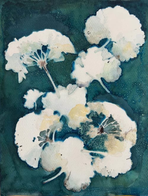Geranium One | Paintings by Kathy Ferguson Art