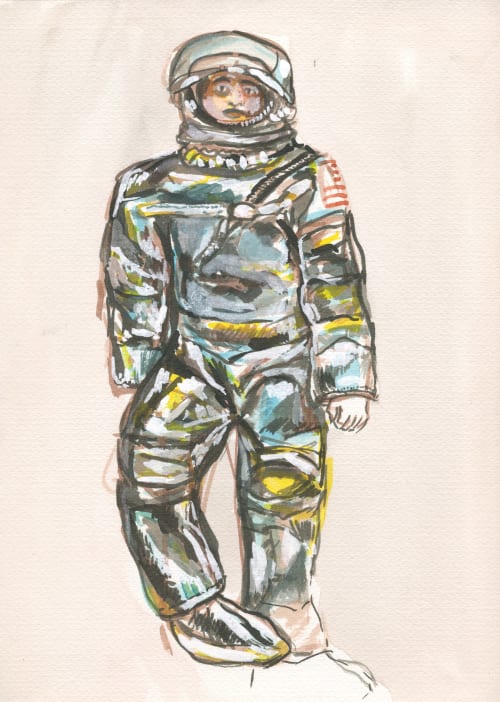 GIJoe Mercury Man Watercolour | Watercolor Painting in Paintings by Eric Farache Artist