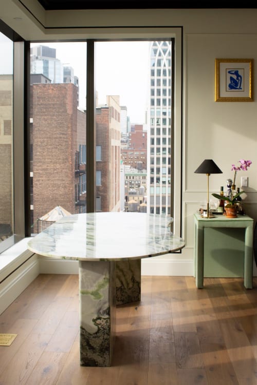 LING large marble dining table