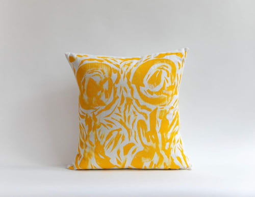 Towering Blooms (Yellow) | Decorative Objects by Kerry & Clyde, LLC ,  Jill Fulton, Artist and Owner