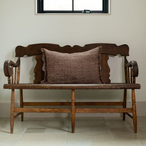 Chocolate Wild Silk Lumbar 17x26 | Pillows by Vantage Design