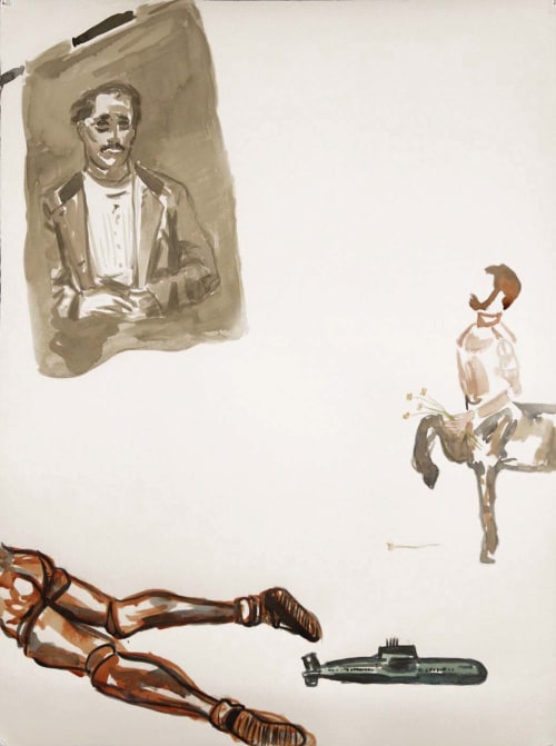 Untitled- For Bellmer | Watercolor Painting in Paintings by Eric Farache Artist