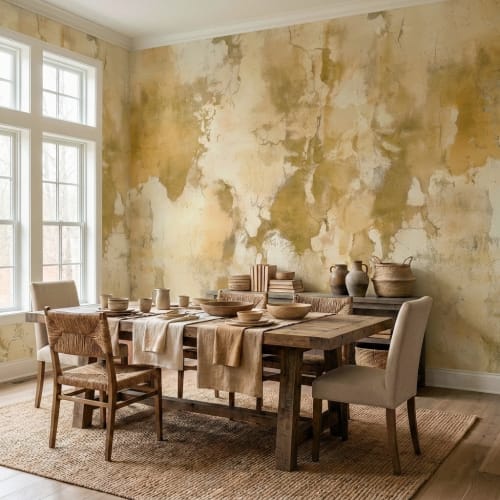 Castle Walls I - Luxe Textured  Luxury Wallpaper Murals | Wall Treatments by Elle H