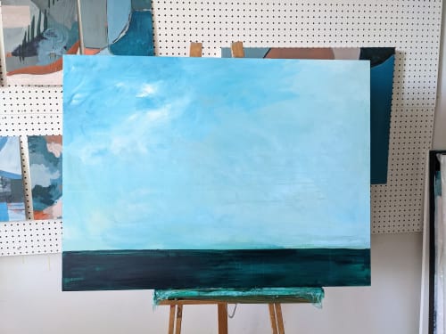 On A Clear Day | Oil And Acrylic Painting in Paintings by Margaret Lipsey