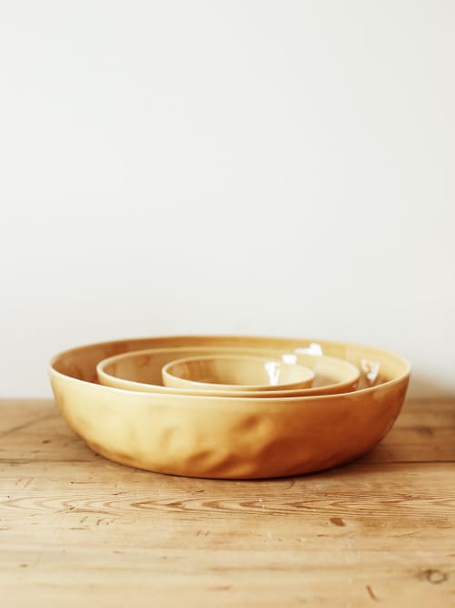 Serving Bowl Set in Dijon | Serveware by Barton Croft
