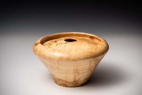 Spalted Maple Vessel | Vase in Vases & Vessels by Louis Wallach Designs
