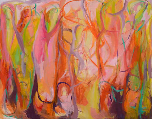 In the Enchanted Forest | Oil And Acrylic Painting in Paintings by Gabriela Tolomei